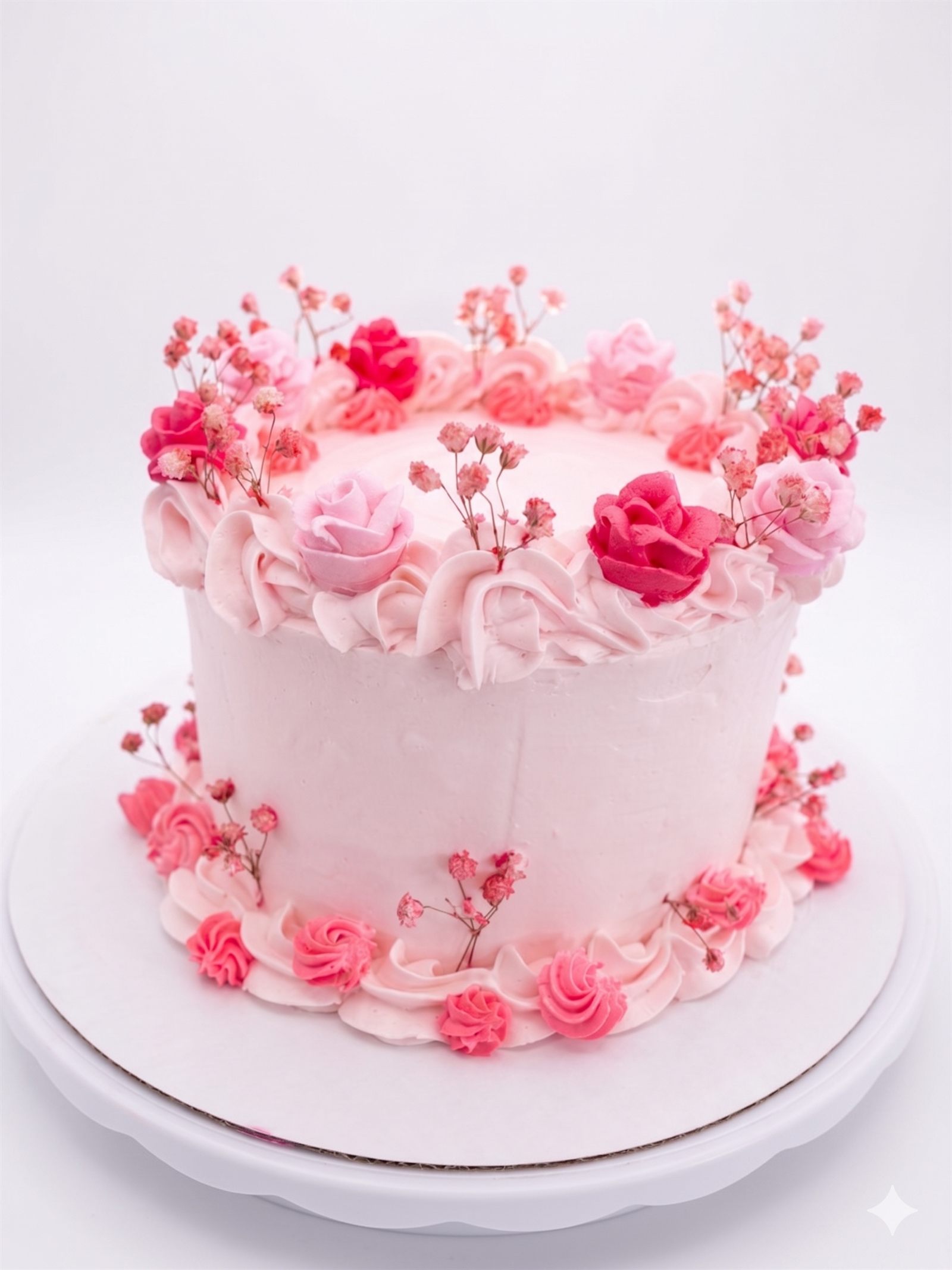 Almond Rose Cake - Crumbs & Cravings Winnipeg